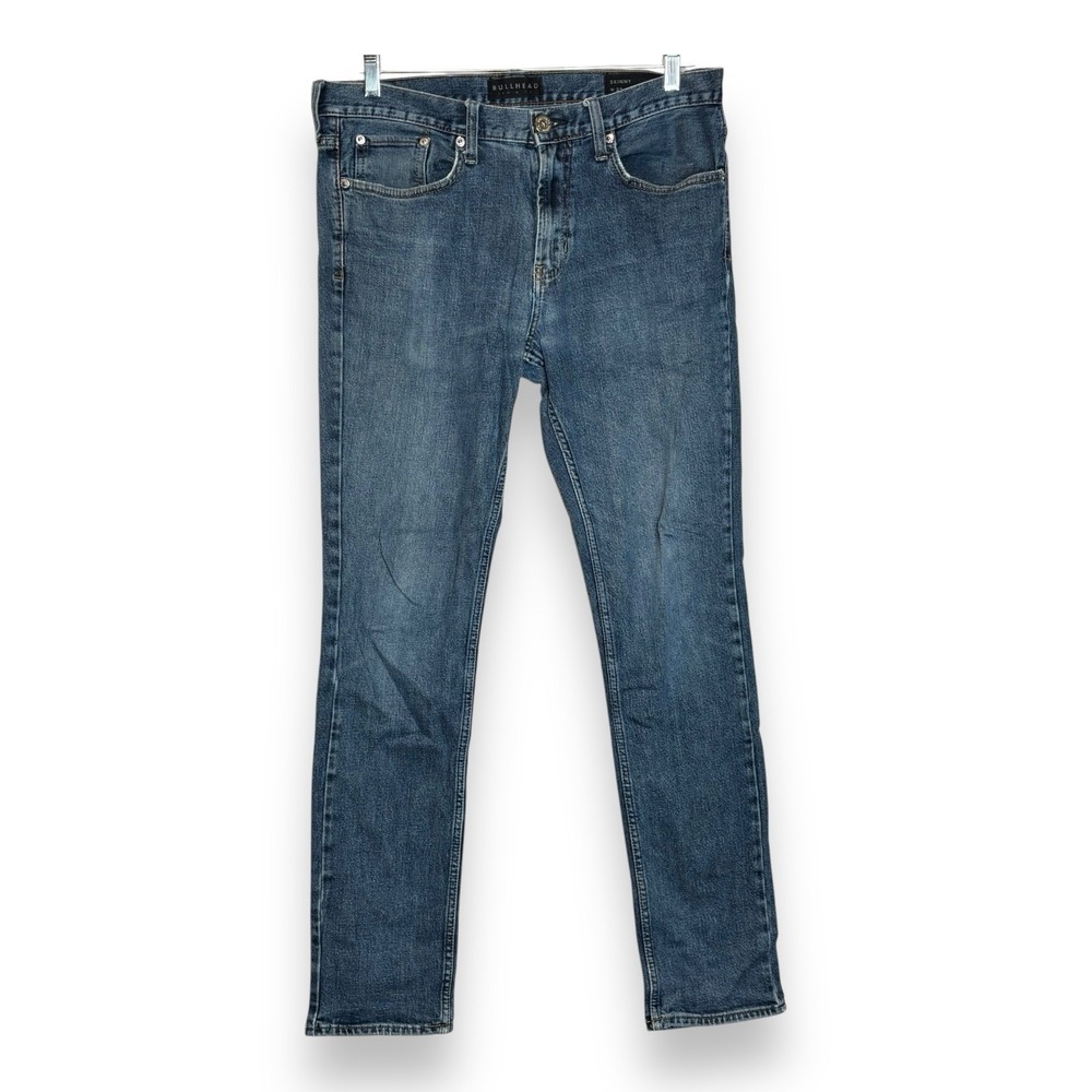 Bullhead Skinny Jeans Size 32x32 Mens Mid Rise Medium‎ Wash Blue